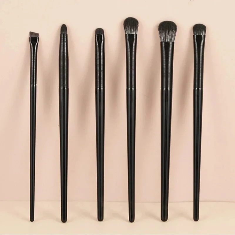 Soft Eyeshadow Brush Set 6pcs，Eye Makeup Smudge Silkworm Eyeliner Blade Eye Detail Small Makeup Brush，Perfect Application