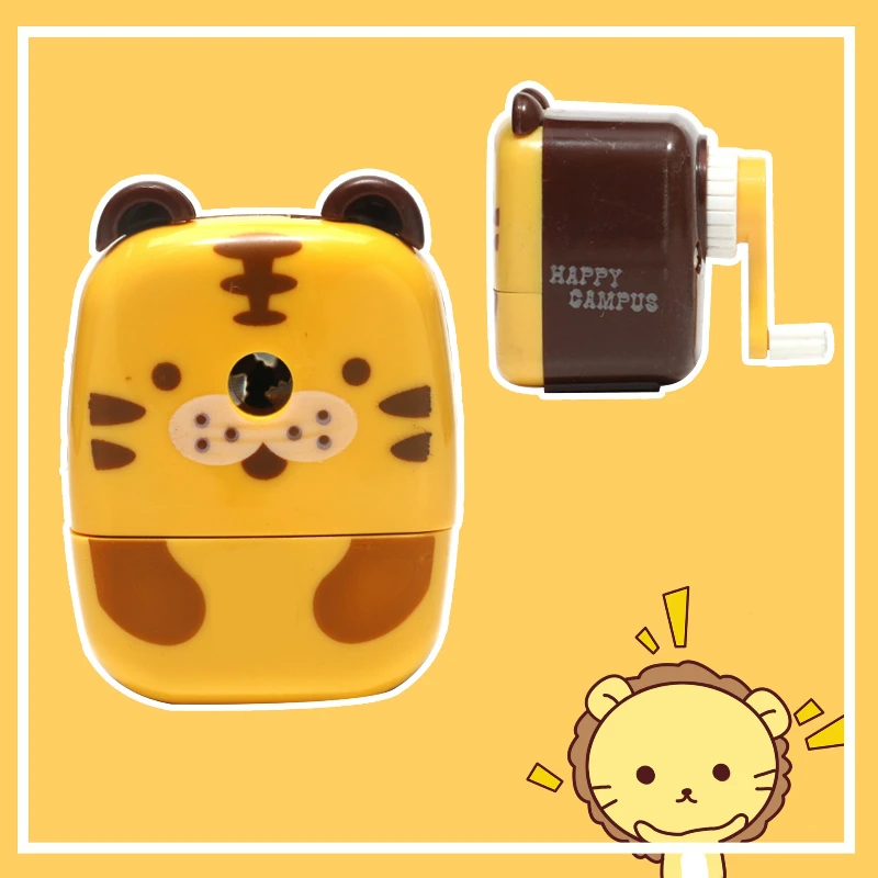 Cartoon Panda Hand-cranked Pen Sharpener Automatic Pen Feeding Pen Sharpener Educational and Stationery Pen Sharpener