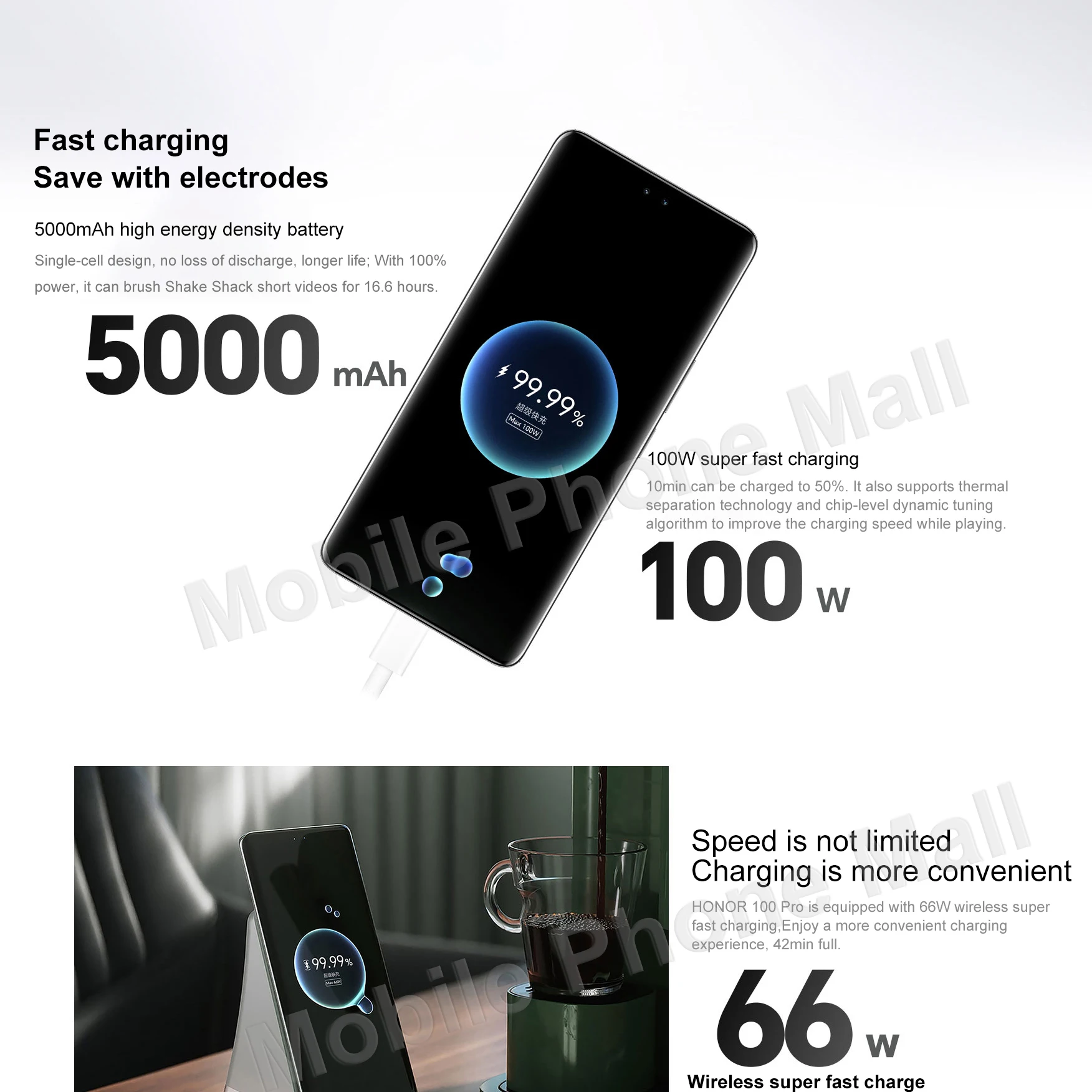 Imagem -05 - Original Honor 100 Pro 5g 6.78 120hz Tela Snapdragon Gen Câmera 50mp Bateria 5000mah 100w Supercarga Nfc Smartphone Novo