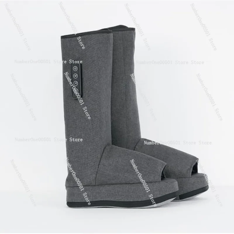 Air Compression Leg Massager Boots With Heat Full Foot And Calf Wrap For Pain Relief And Circulation
