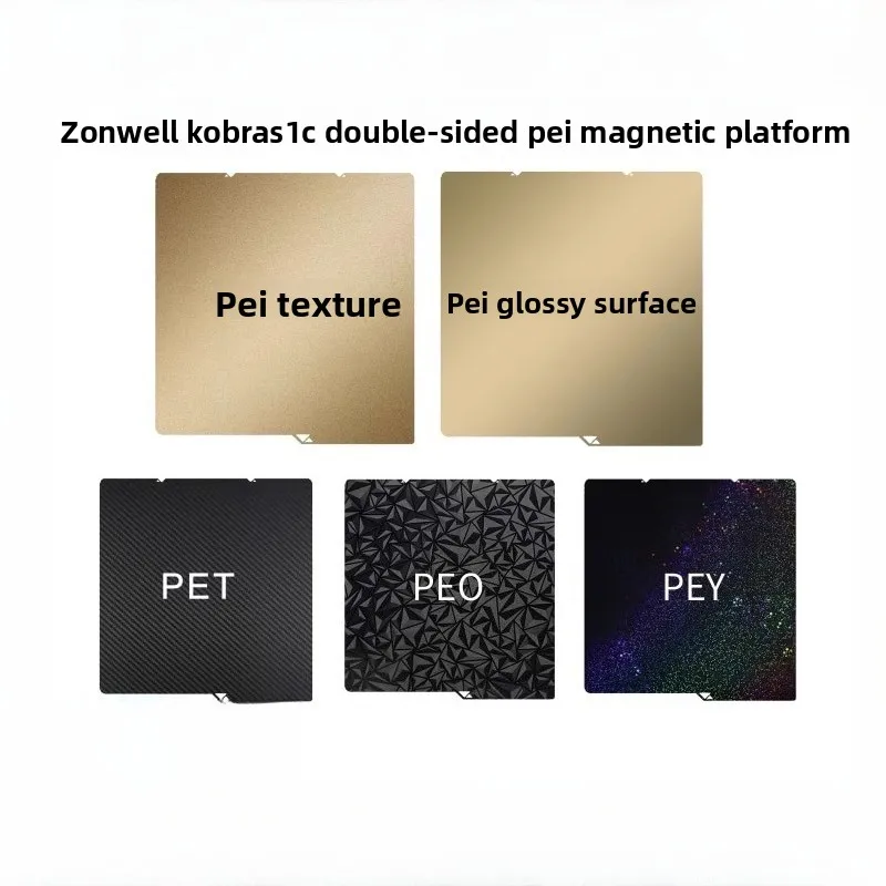 

Двусторонняя магнитная пластина из пружинной стали PEI — 264*276 мм, текстурированная/гладкая для 3D-принтера S1C (углеродное волокно с ПЭТ-покрытием)