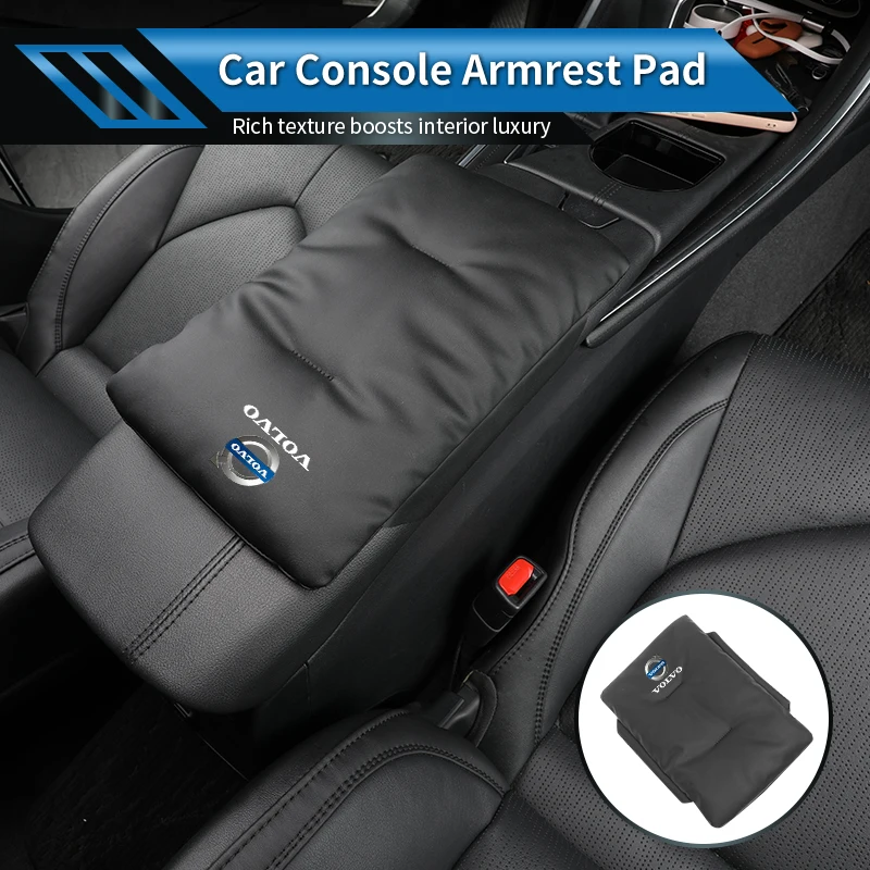 

Car Velvet Armrest Pad Console Protector Cover Elbow Rest Mat Sticker For Volvo AWD C30 C70 S60 S80 S90 T6 V40 V50 V60 V70 V