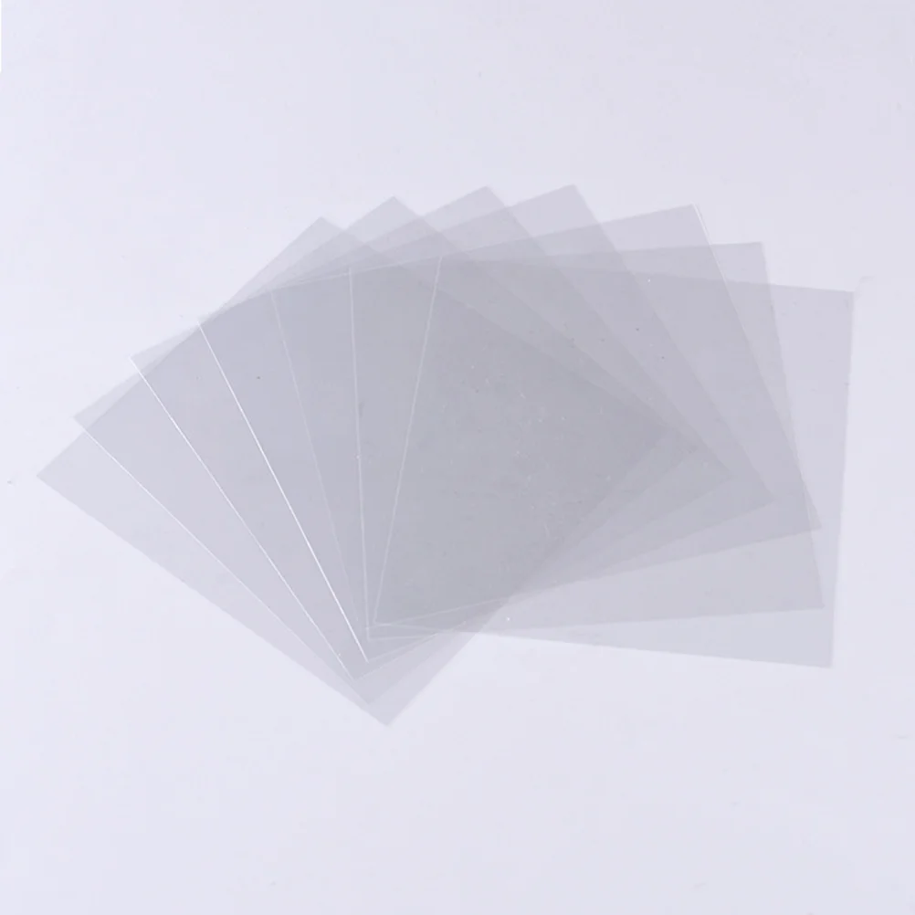 

10 Pcs Transparent PET Film Window Visors Blank Stencil Material Transparency Sheet