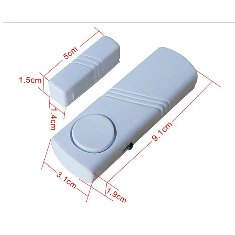 Detector de movimiento inalámbrico magnético, Sensor de barrera de alarma para el hogar, sistema de alarma de puerta de seguridad