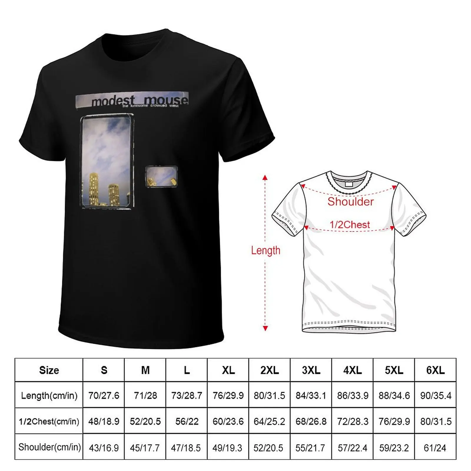 Modest Mouse - The Lonesome Crowded West T-Shirt Standard Fit Solid Tee Shirt