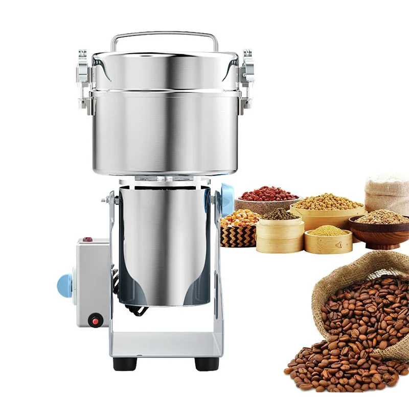 powder grinder swing stainless steel dry food spices and beans dry grain grinder