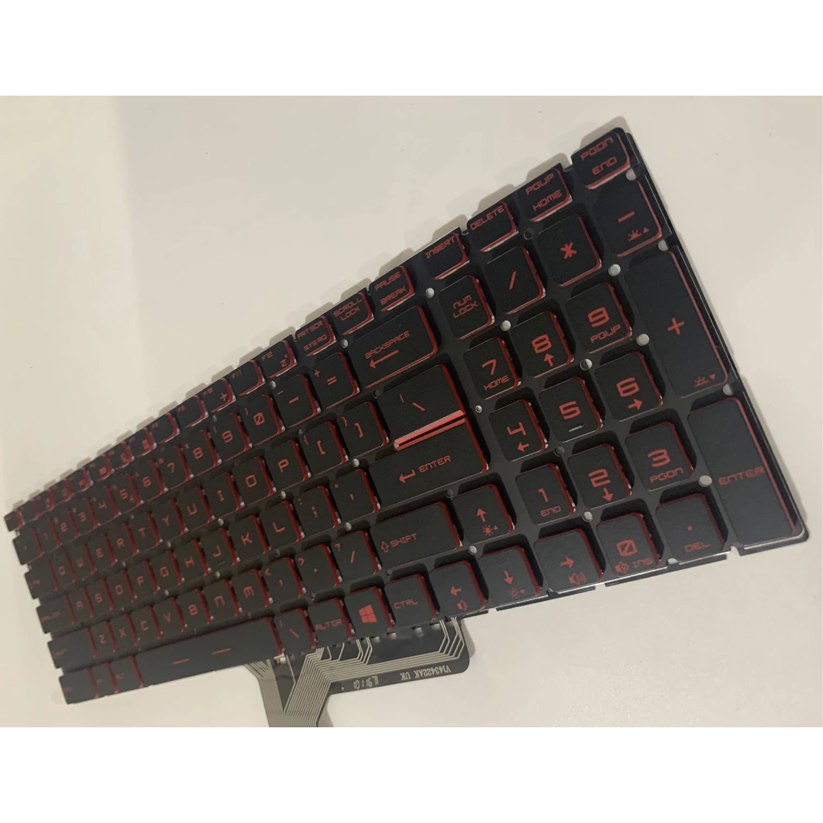 US Layout for MSI GL63 GP63VR MS-16P4 MS-16P5 MS-16P6 MS-16P7 MS-16P8 Laptop Keyboard Red backlit