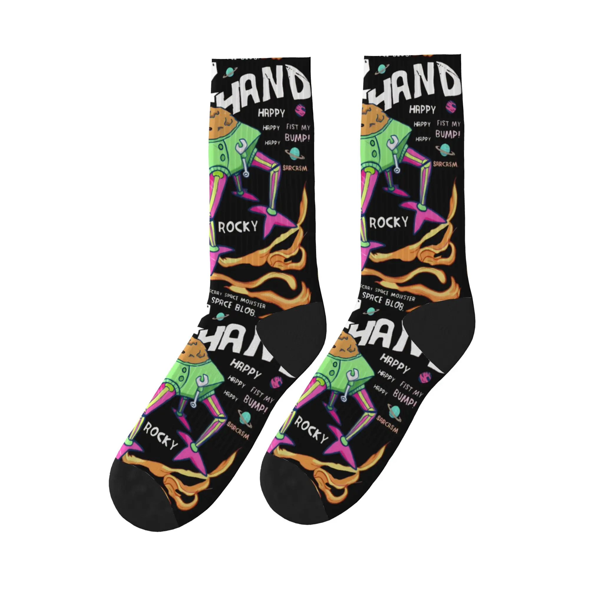 Project Hail Mary Movie Jazz Hand Socks  Non Slip Stockings Adults Men Comfortable Running Socks Winter Trendy Printed Socks