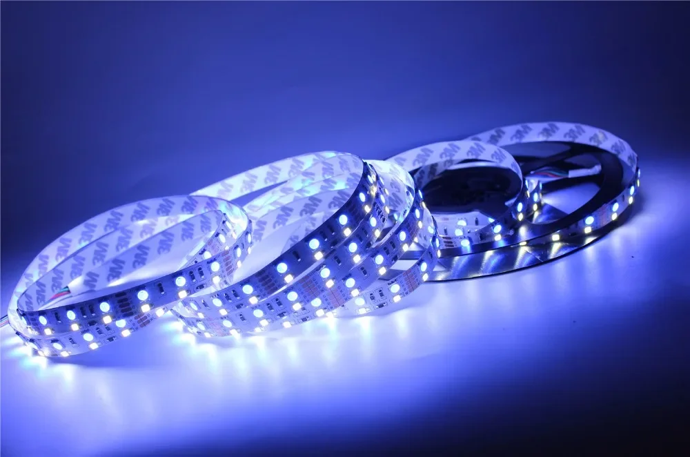 Double Row RGBW RGBWW LED Strip Tape lights 5050 RGB + 2835 White / Warm White DC12V 120 LED/m 5m/lot.