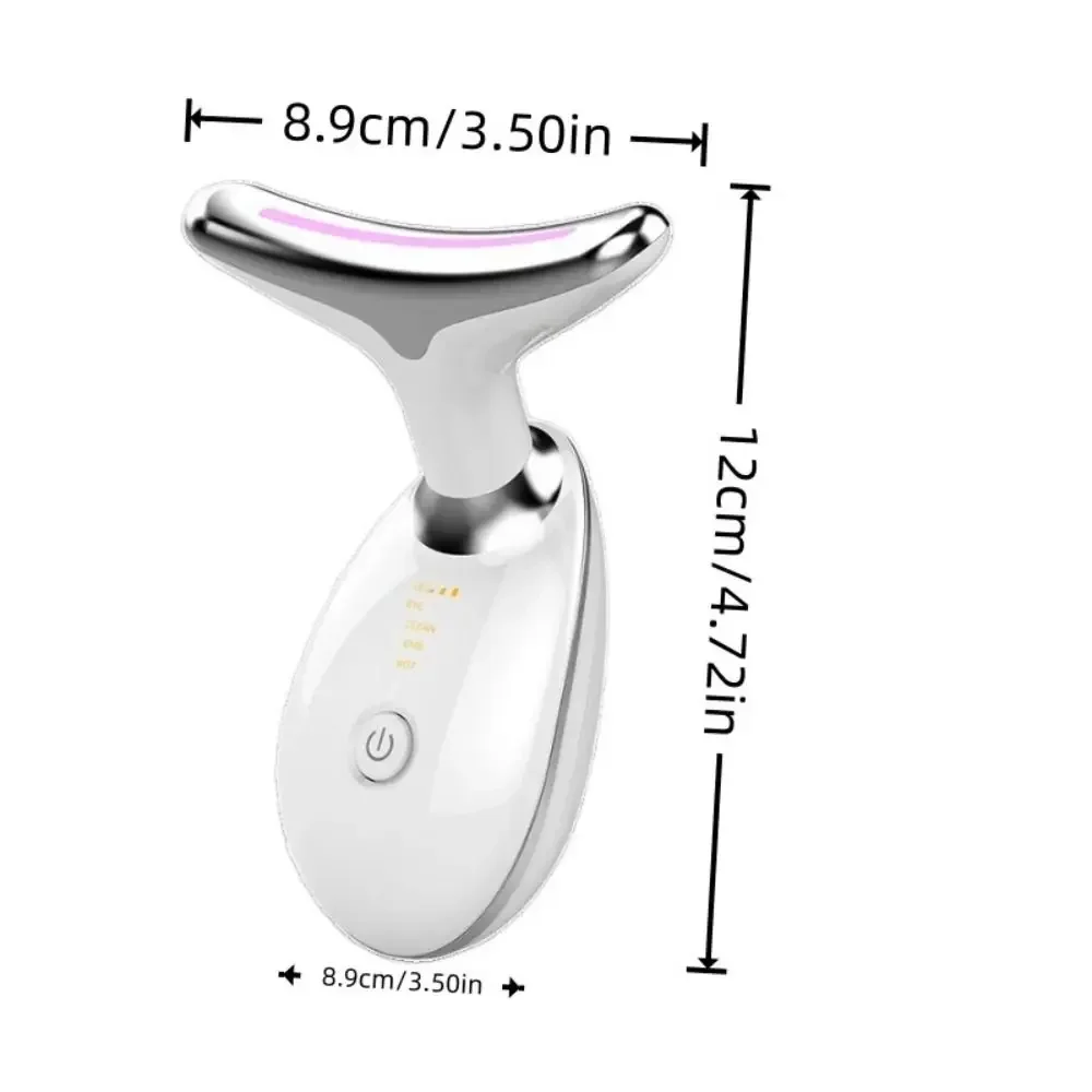 Masseur Facial Anti-rides, Lifting et raffermissement du cou, 3 couleurs légères, outil de soins de la peau, raffermissement de la peau Portable