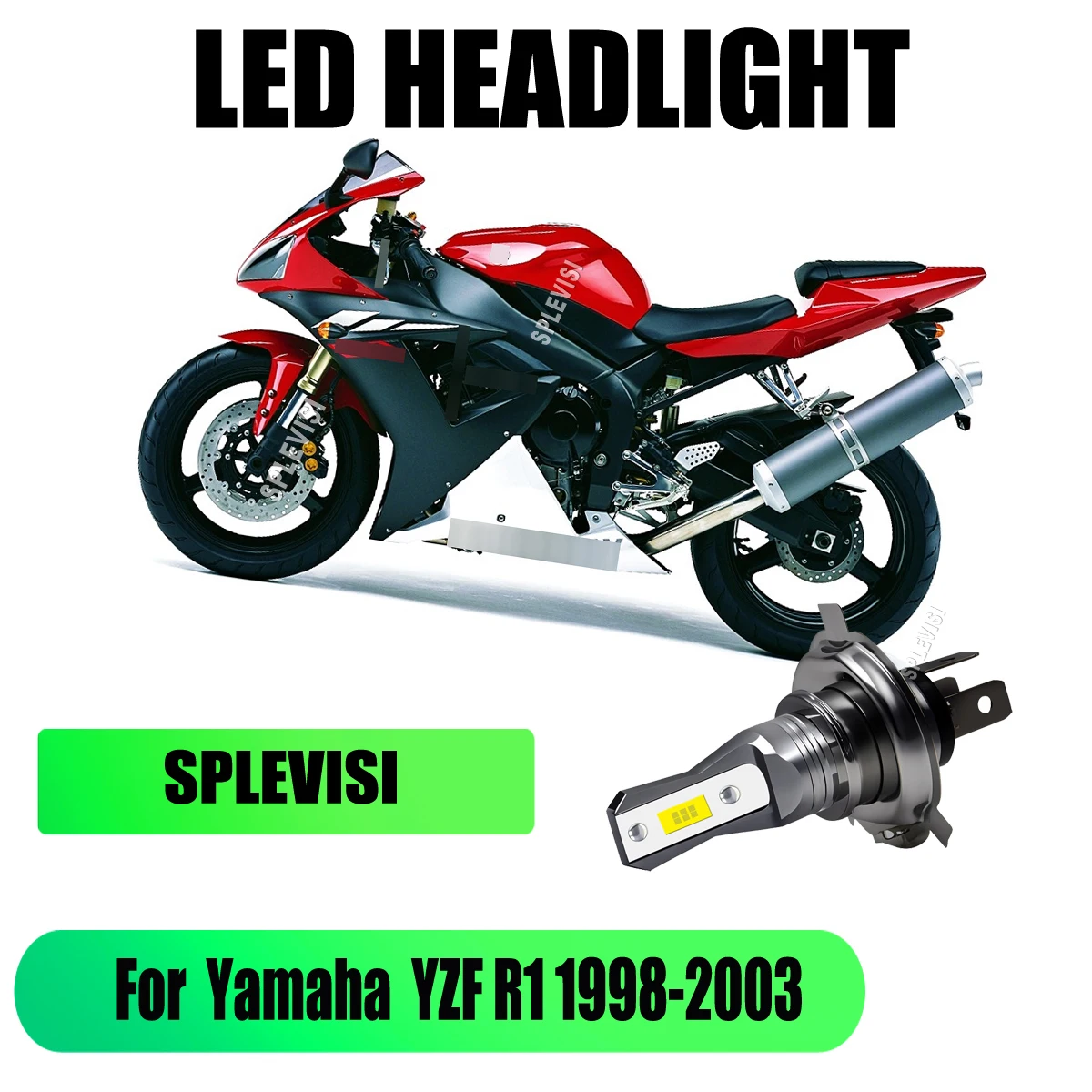 

Motorcycle LED Headlight Bulb 12V 45W - Enhanced Visibility and Brightness For Yamaha YZF R1 1998 1999 2000 2001 2002 2003