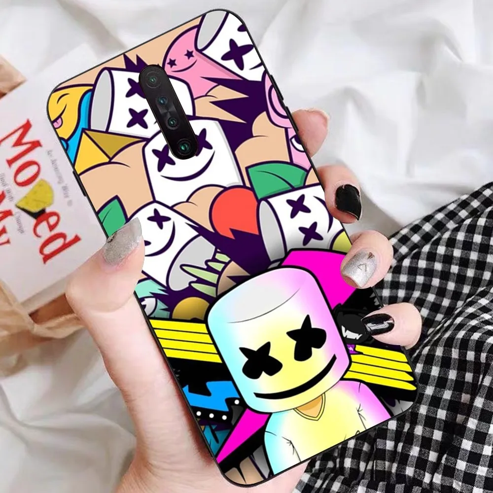 M-Marshmello Phone Case For Redmi 5 6 7 8 9 10 plus pro 6 7 8 9 A GO K20 K30 K40 pro plus F3 Fundas