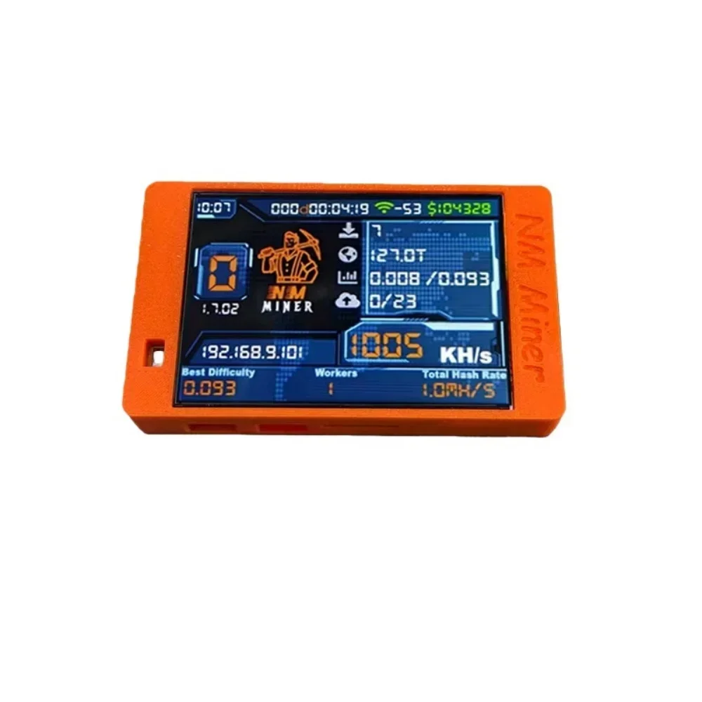 NMMiner ترقية nerdMiner V2 2.8 بوصة عرض آلة اليانصيب منخفضة سولو 1010KH/S سولو مينر التشفير مينر الاستخدام المنزلي BTC #5