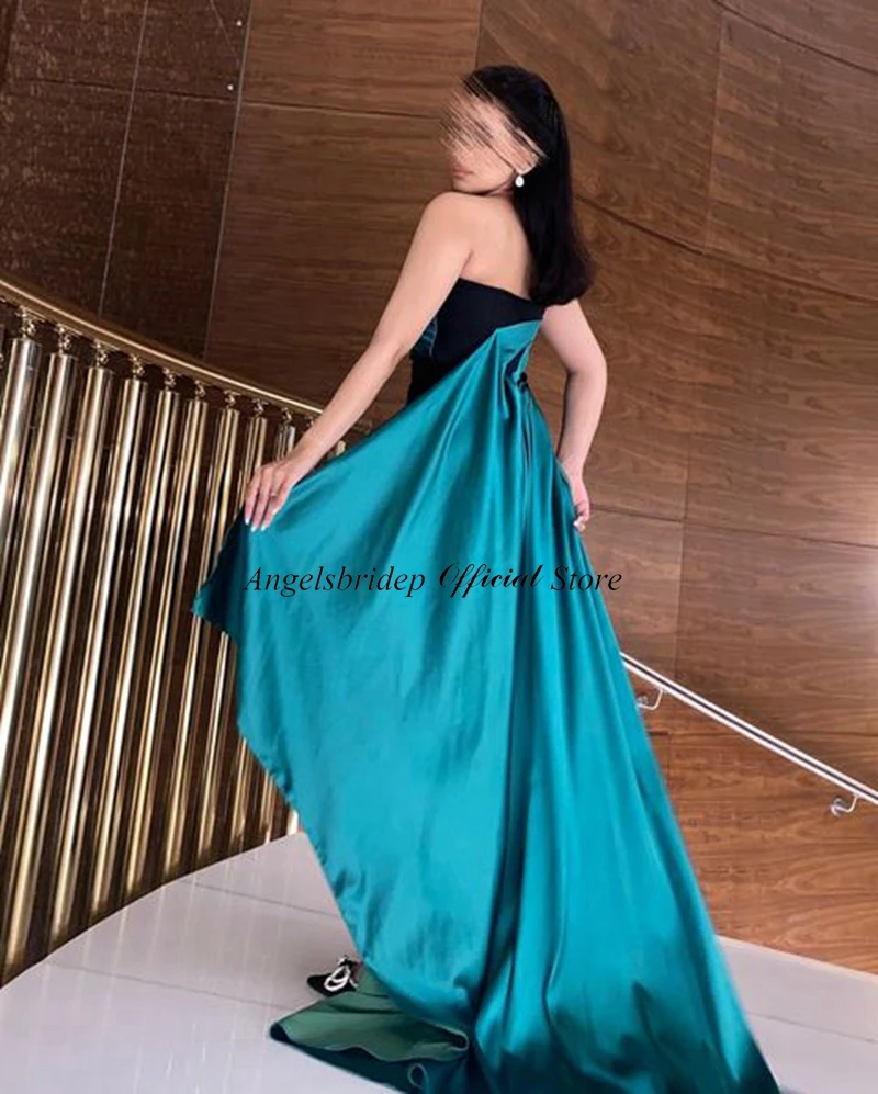 Angelsbridep Saudi Arabia Mermaid Prom Dresses Strapless Tail Evening Party Dresses Vestidos De Fiesta Elegantes Para Mujer 2023