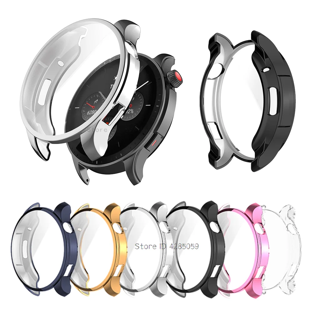 غطاء حماية من البولي يوريثان لـ Amazfit GTR 4 واقي شاشة كامل إطار شل واقي لـ Amazfit GTR 4 مصد للساعة الذكية #1