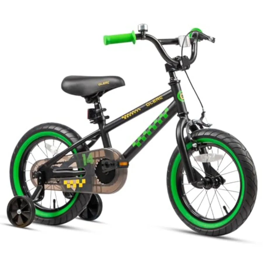 

Велосипеды BMX-стиля 12, 14, 16 дюймов для мальчиков и девочек 2-8 лет с тренировочными колесами, ножным тормозом, в различных цветах
