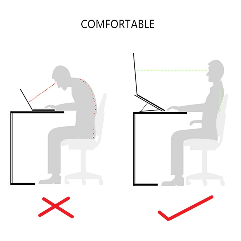 Soporte Universal Invisible para ordenador portátil, soporte elevador para Macbook Pro 13 15 Air, Lenovo, Samsung, almohadilla de refrigeración para portátil, soportes plegables