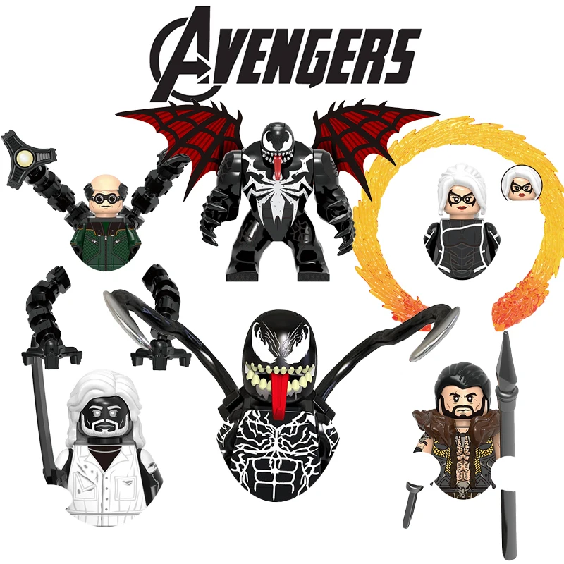 Marvel Legends Venom With Wings Bricks For Toys Gifts Mini Action Figures Building Blocks Minifigures For Gifts Adults