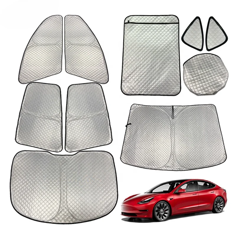 

Car Sunshades Car Privacy Film For Tesla Model 3/Y/S/X Winter Camping Sun Blinds Visors For Special Size