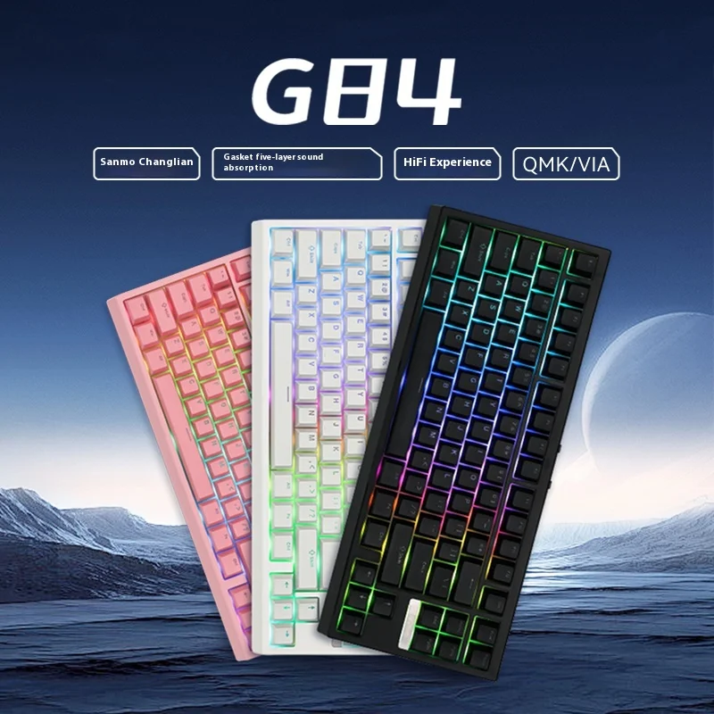 

EPOMAKER G84 индивидуальная механическая клавиатура, игра с возможностью горячей замены, беспроводная, третья имитация экзамена, видеоигра, офис, ощущение, хорошее круто