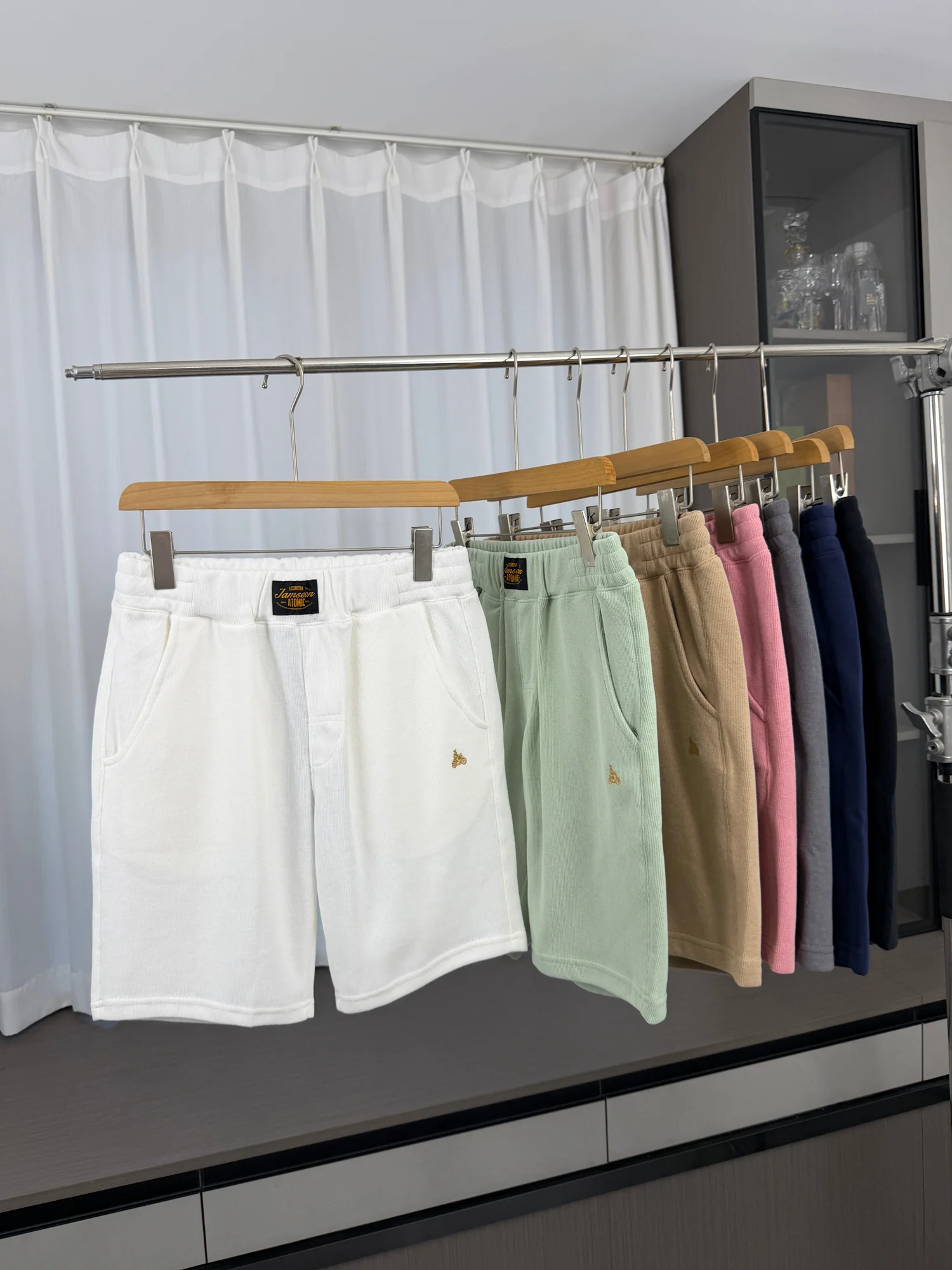 Comfortable Cotton Shorts Elastic Waist Casual Men's Summer Shorts Five-Point Pants Straight Leg Loose Fit Youth Fashion