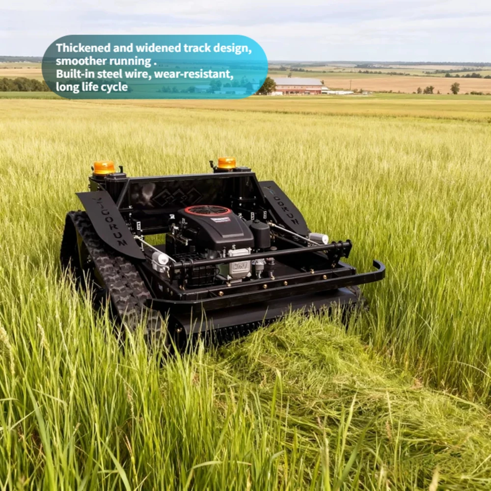 Remote Control Mulcher Gas Mower with Epa China Mower High Grass Cutter Crawler Lawn Mower Agricultural Vigorun