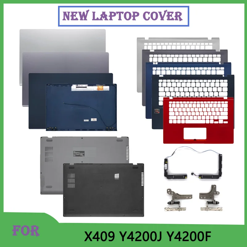 

14-дюймовый новый для Vivobook M409 X409 X409F X409MA Y4200J Y4200F ноутбука, задняя крышка ЖК-дисплея, передняя панель, подставка для рук, нижняя часть корпуса, замена