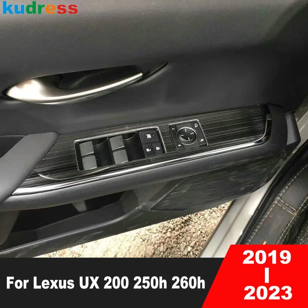 

For Lexus UX 200 250h 260h 2019 2020 2021 2022 2023 Stainless Car Interior Door Window Lift Switch Panel Cover Trim Accessories