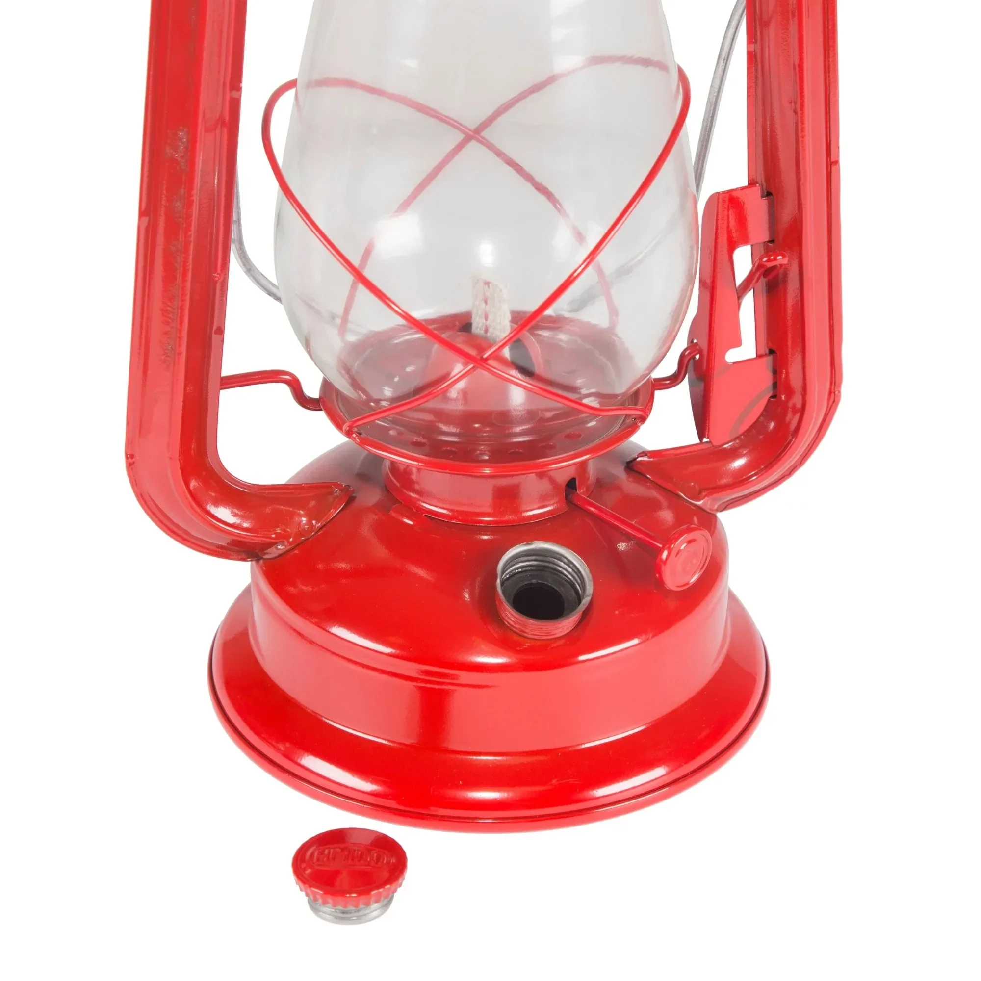 12" Hurricane Lantern (Red) Kerosene Camping Lamp,Up to 150 lumens.