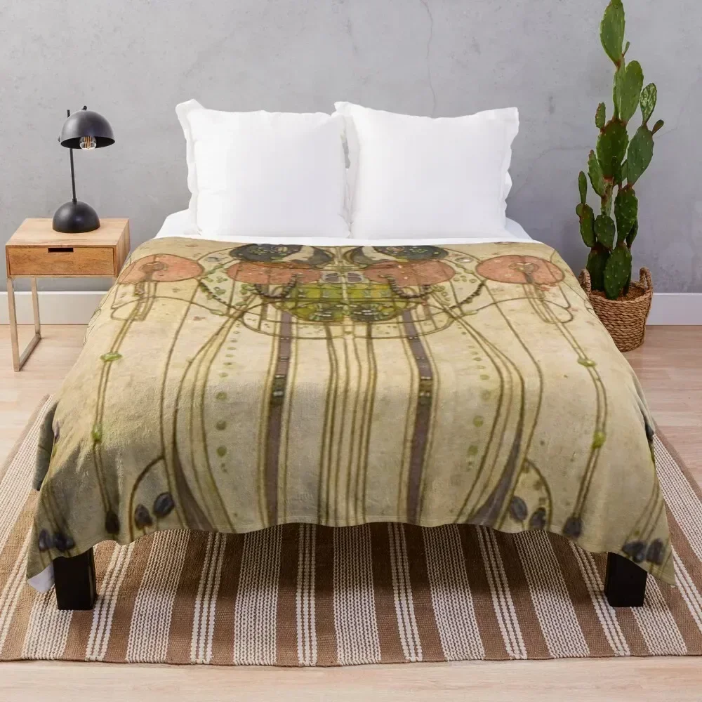 

Charles Rennie Mackintosh art Throw Blanket Sofa Throw funny gift Summer Beddings Blankets