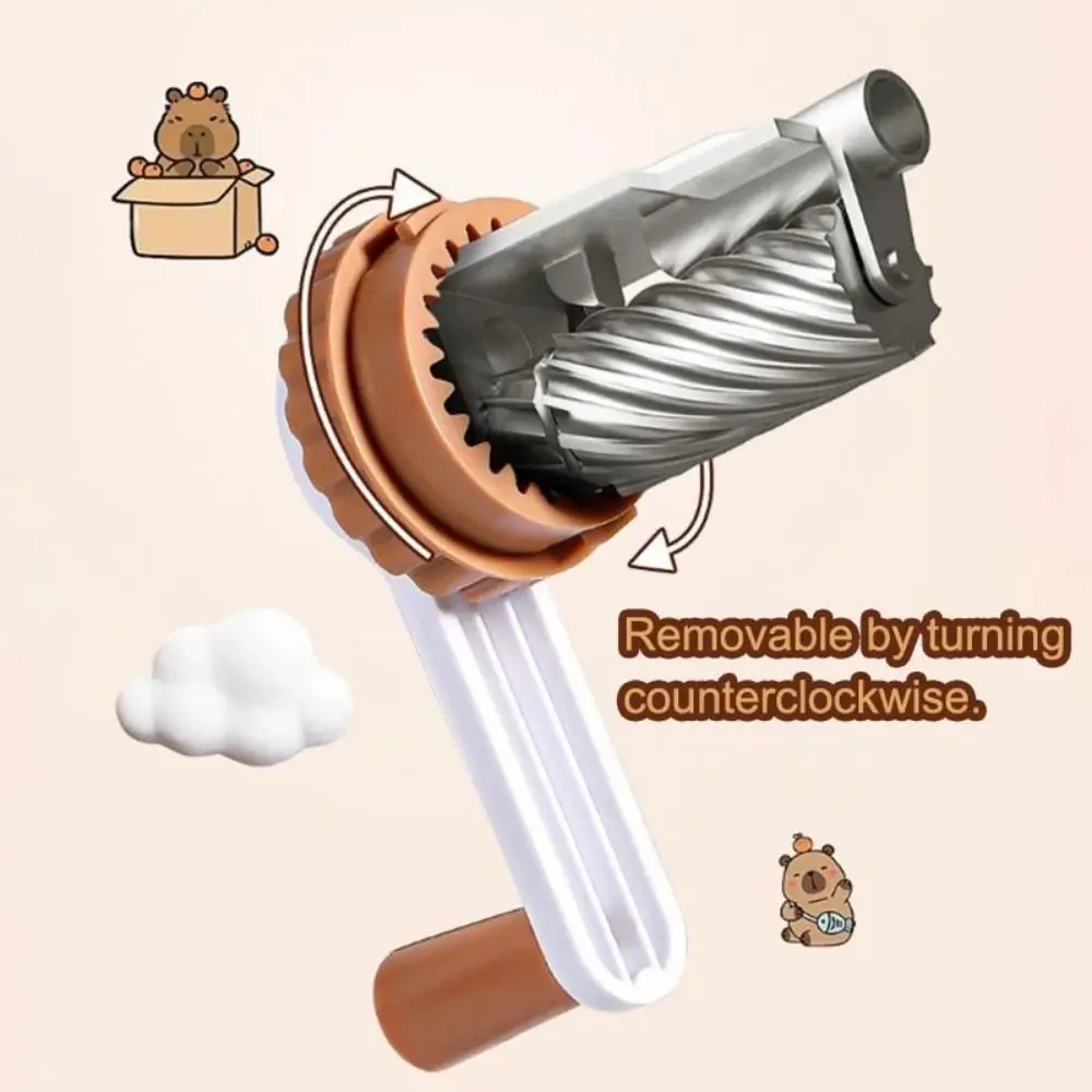 Hand Crank Capybara Pencil Sharpener Cartoon Automatically Enters Manual Pencil Sharpening Tool Dust Compartment