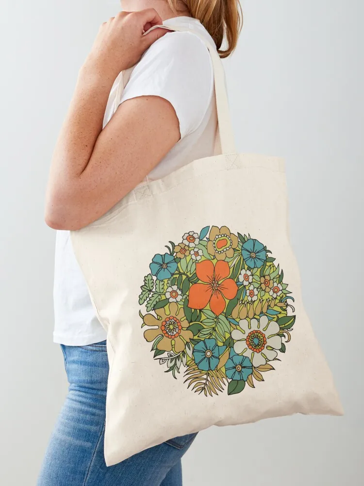 

70s Plate Tote Bag tote bags aesthetic Shopping bags tote bag university handbag