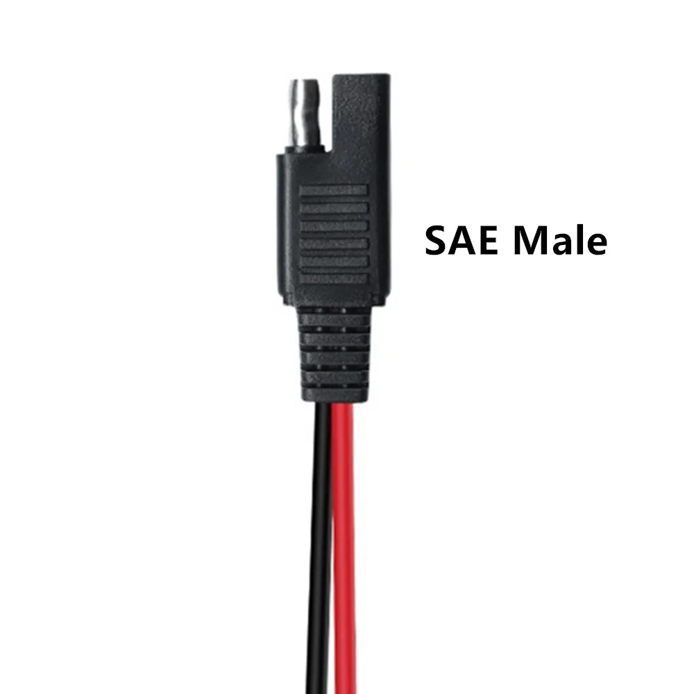 15CM SAE 2 Pin Quick Connector Disconnect Plug 18AWG SAE Extension Cable Wire Harness for Motorcycle Generator Solar Panel