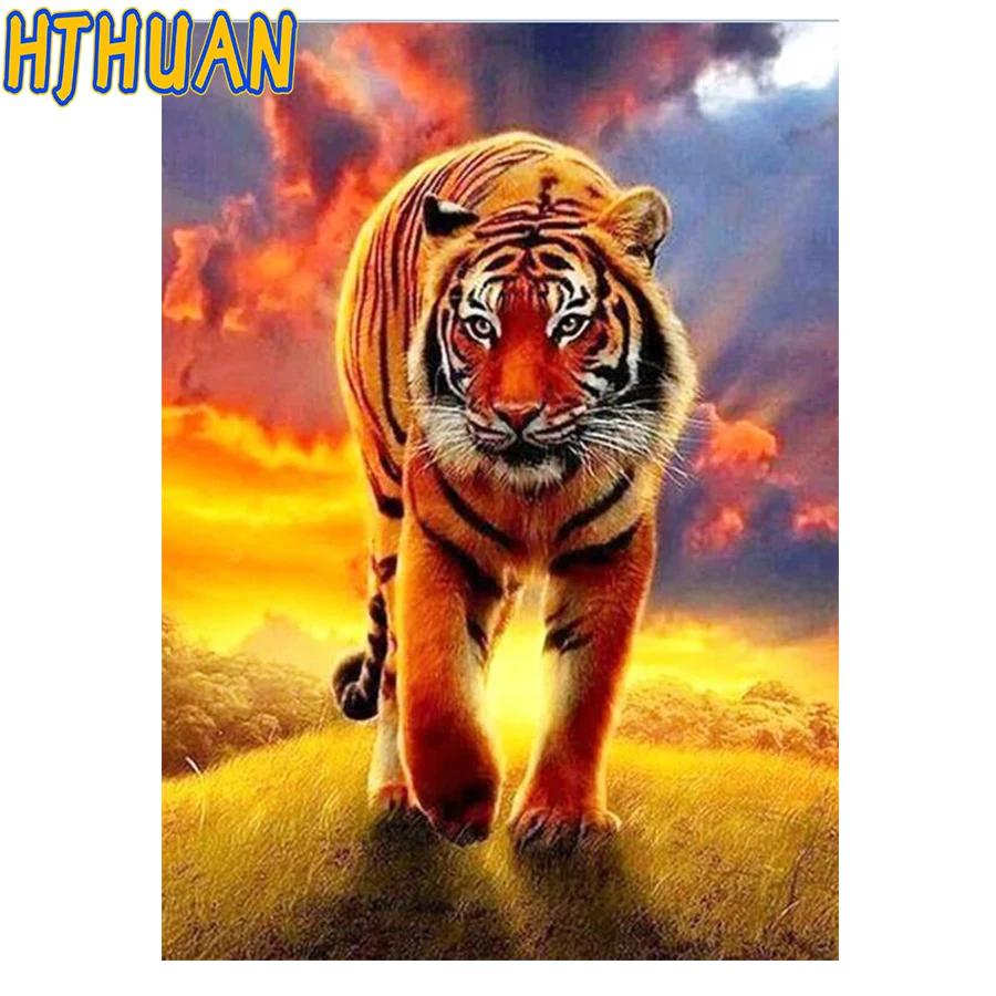 

Полная квадратная и круглая алмазная живопись с животными, 5D DIY Алмазная вышивка, Набор для вышивки крестиком, мозаичная картина из страз, распродажа