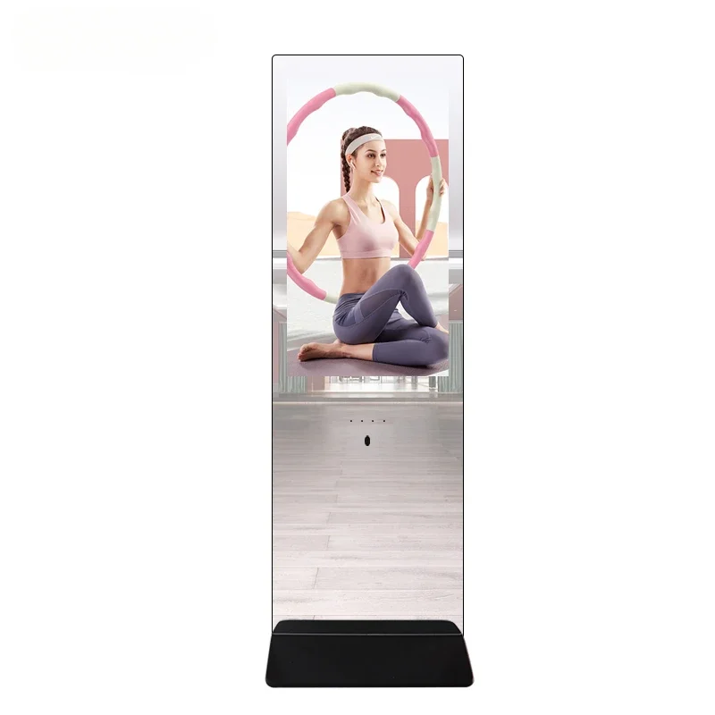 Smart Fitness Mirror Screen Interactive Screens Factory Price Interactive Smart AI Fitness Touch Mirror Kiosk Display