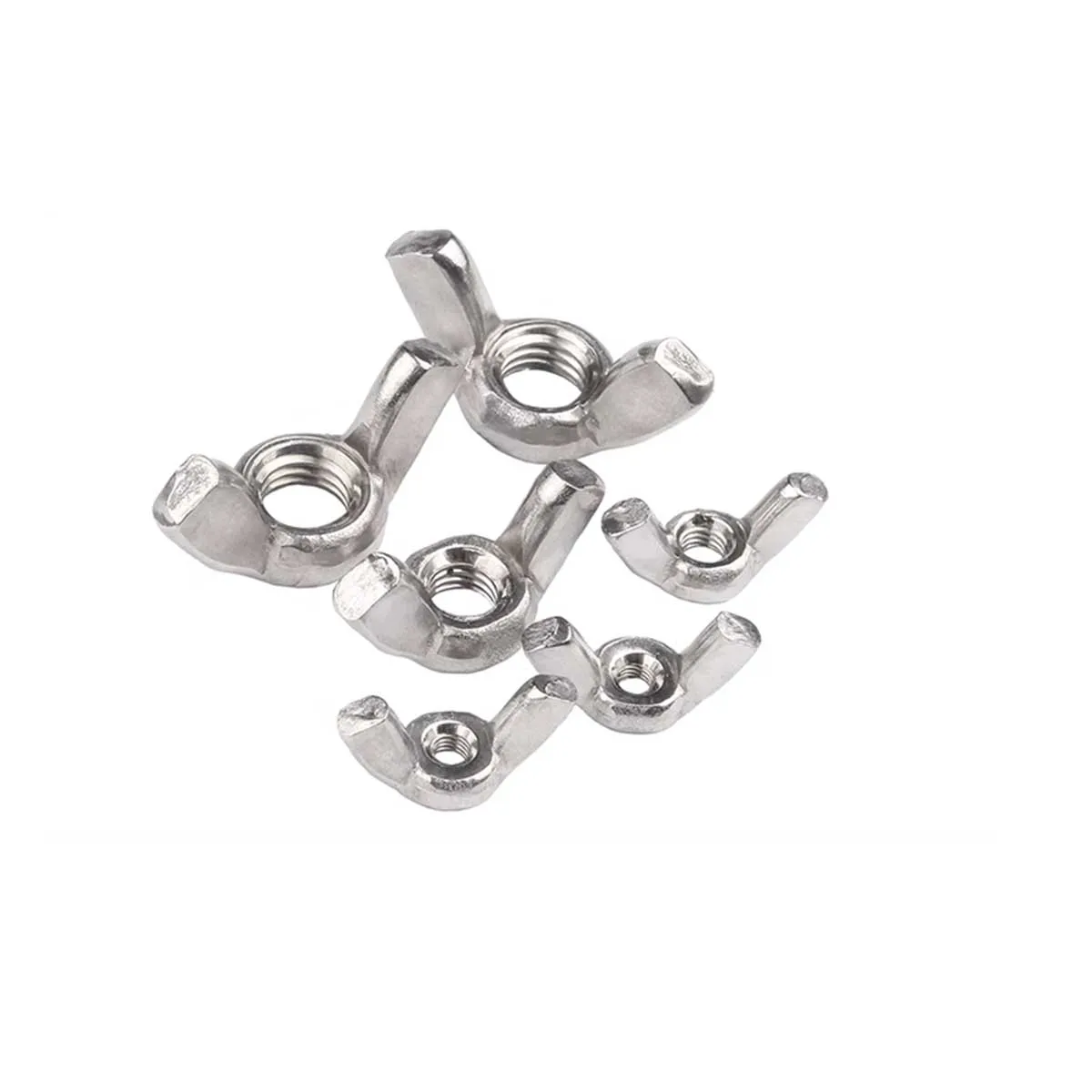 304 Stainless Steel Butterfly Nut Hand Screw Cap M3M4M5M6M8M10M12