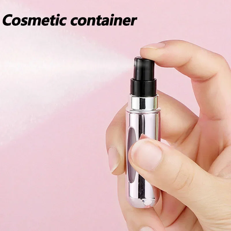 

New 5ml Perfume Atomizer Portable Liquid Container For Cosmetics Traveling Mini Aluminum Spray Empty Refillable Bottle