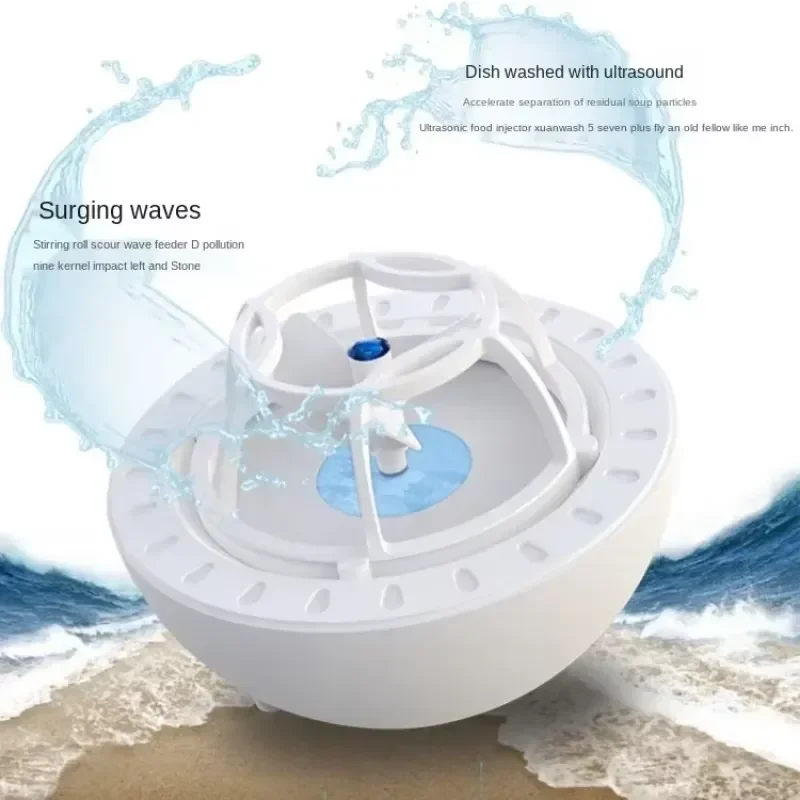 Mini Dishwasher Ultrasonic Portable USB Fast Cleaning Machine for Fruit Vegetable Household Sink Small Space Apartment Dorm