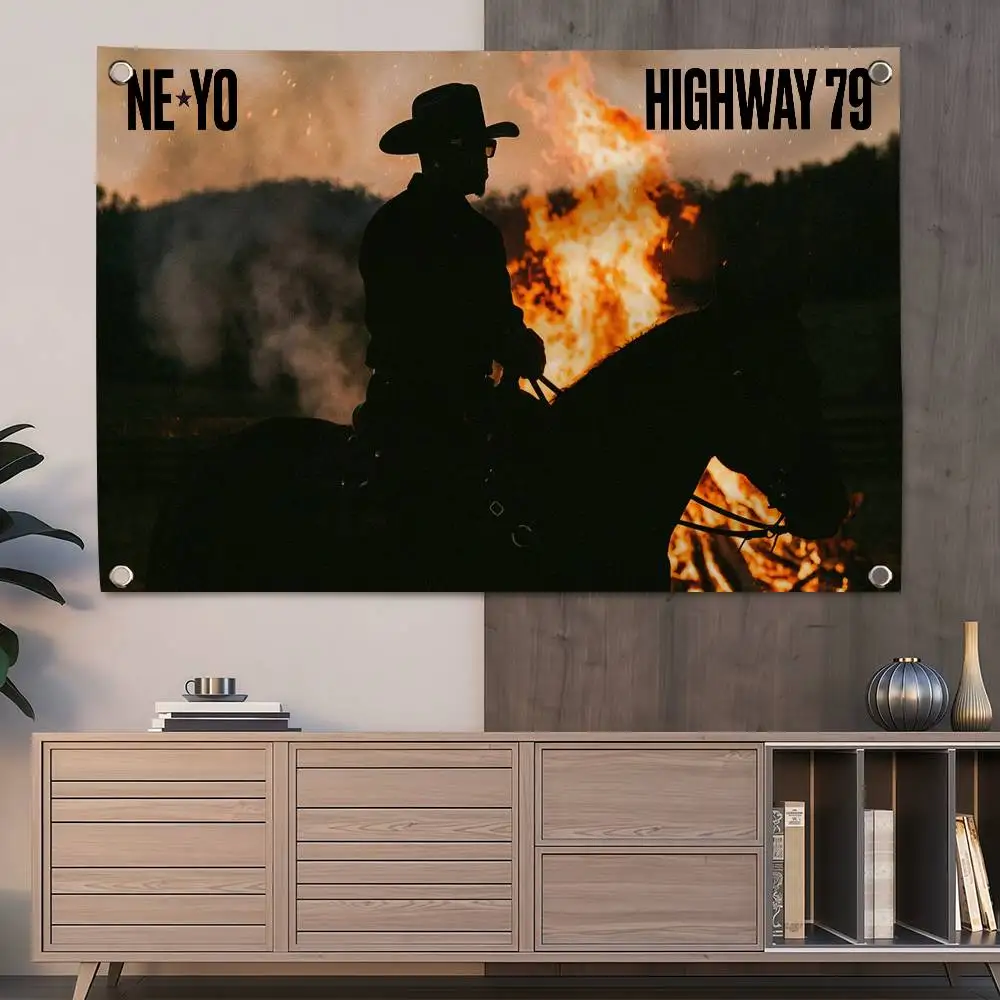 Rapper N-Ne-Yo Highway 79 150x200cm 60x90cm Flag Decoration Outdoor Picnic Party Home Camping Party Art Hanging Banner