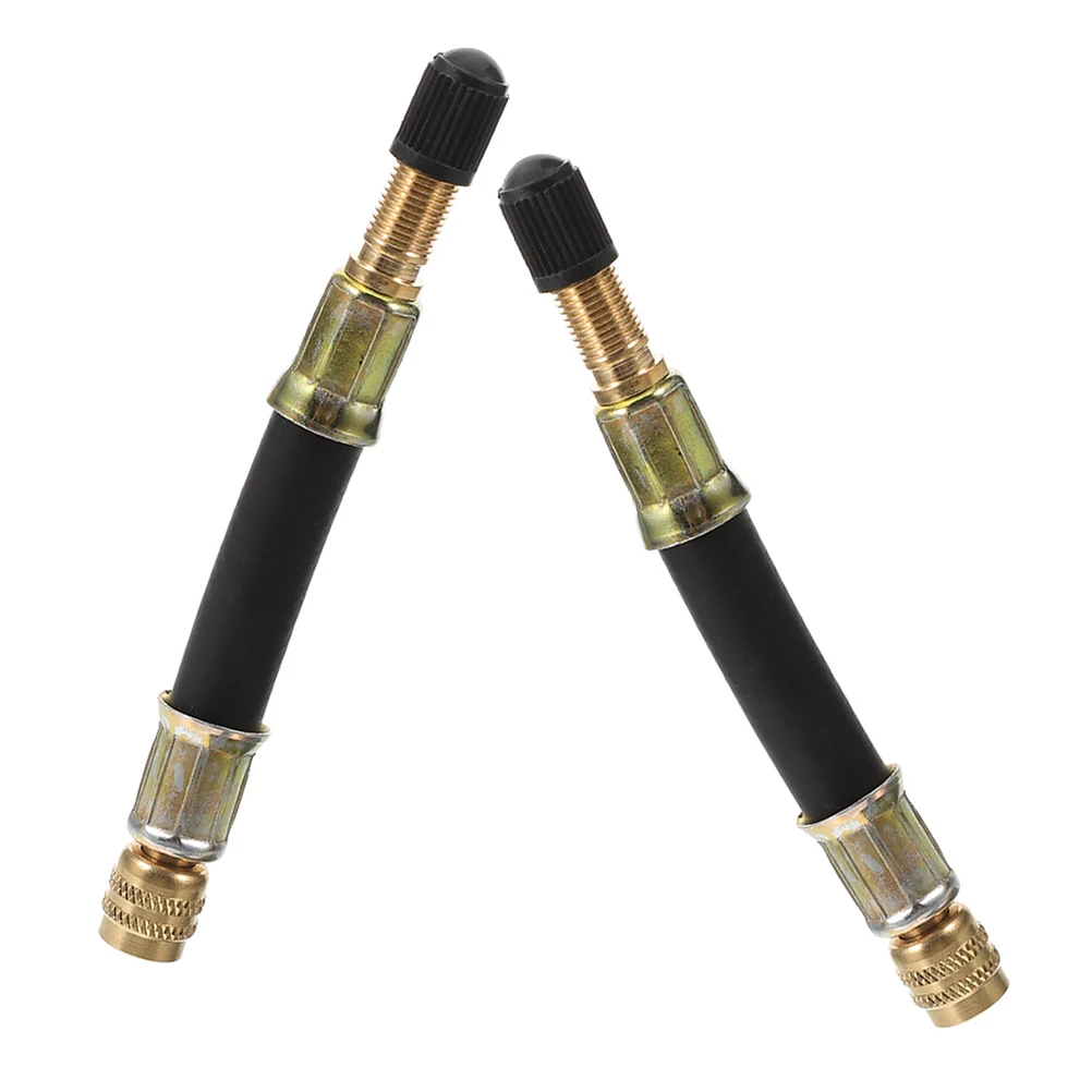 

2pcs Tire Stem Extension Hose 100Mm Valve Stem Extender For Car Motorcycle Air Valve Extension Tool Automotive Supply Durable