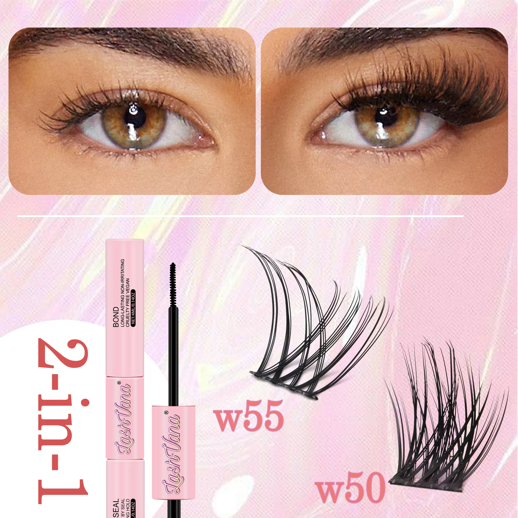 Ensemble de maquillage à faire soi-même, 120 lots de liaison et de joint de cils, applicateur dissolvant de colle, grappes de cils, Extensions de cils, Kit complet