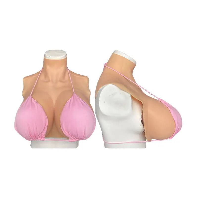 Silicone Breast Forms Plump Soft Shake Tight Fit for Transgender Crossdresser Drag Queen Cosplay - Huge Fake Boobs