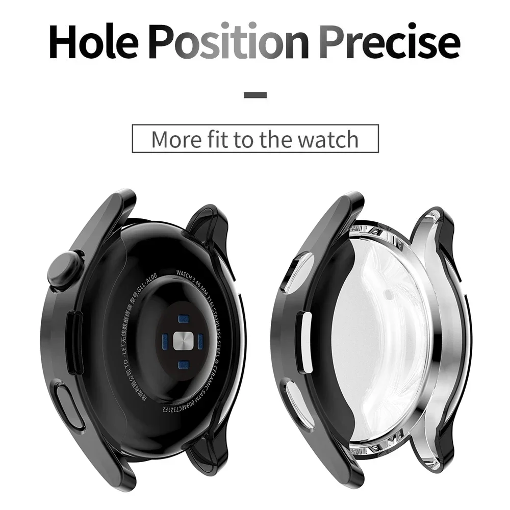 Lightweight Screen Protector Case for Huawei Watch 3 46mm Watch 3 Pro 48mm Cover Flexible Tpu Bumper Soft Slim Shell Accessories