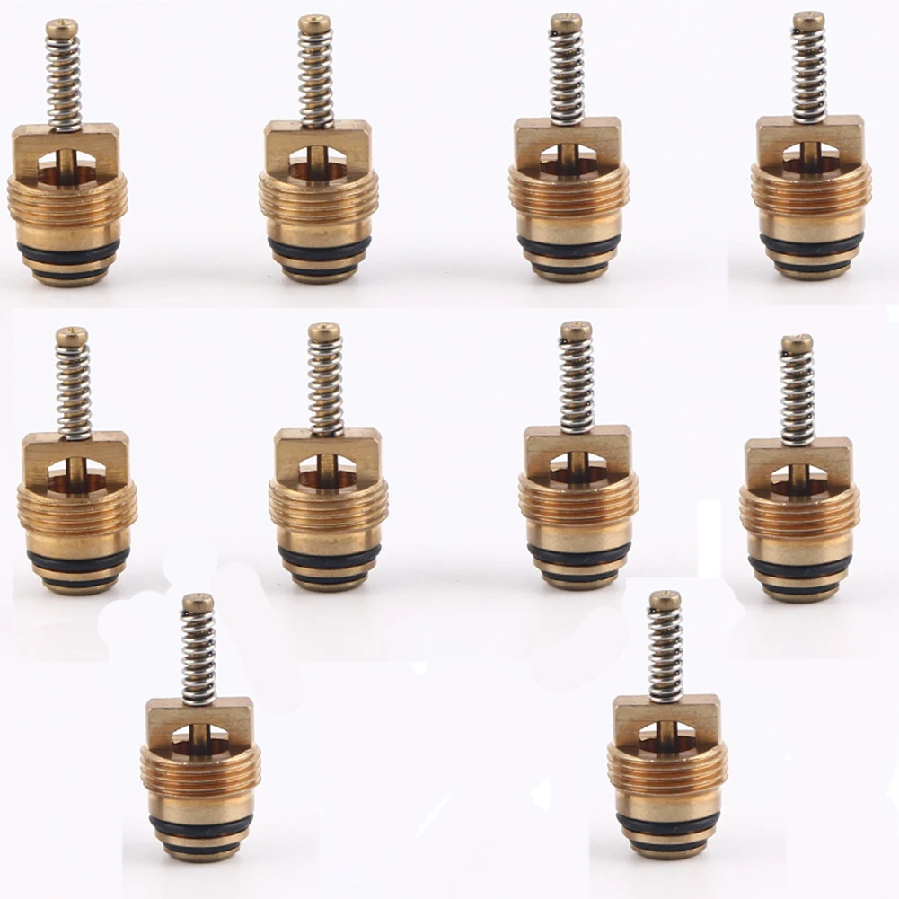 M10 R1234YF AC Valve Core Fitting, 10pcs Pack, and Long lasting, Compatible with R 1234YF, R 134A, and R 12 Systems