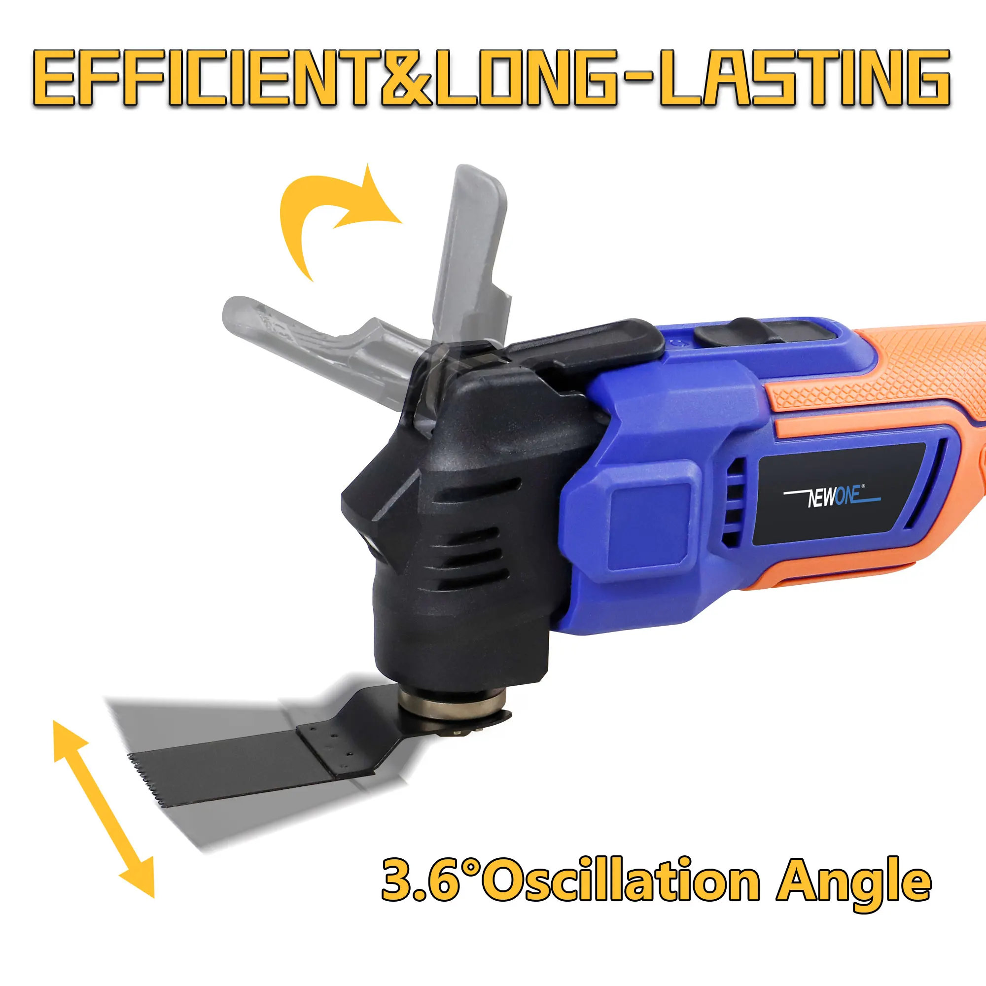 NEWONE 18V Brushless Quick Release Oscillating Tool Multi Functional Tool Renovator Electric Trimmer Compatible For LXT Battery