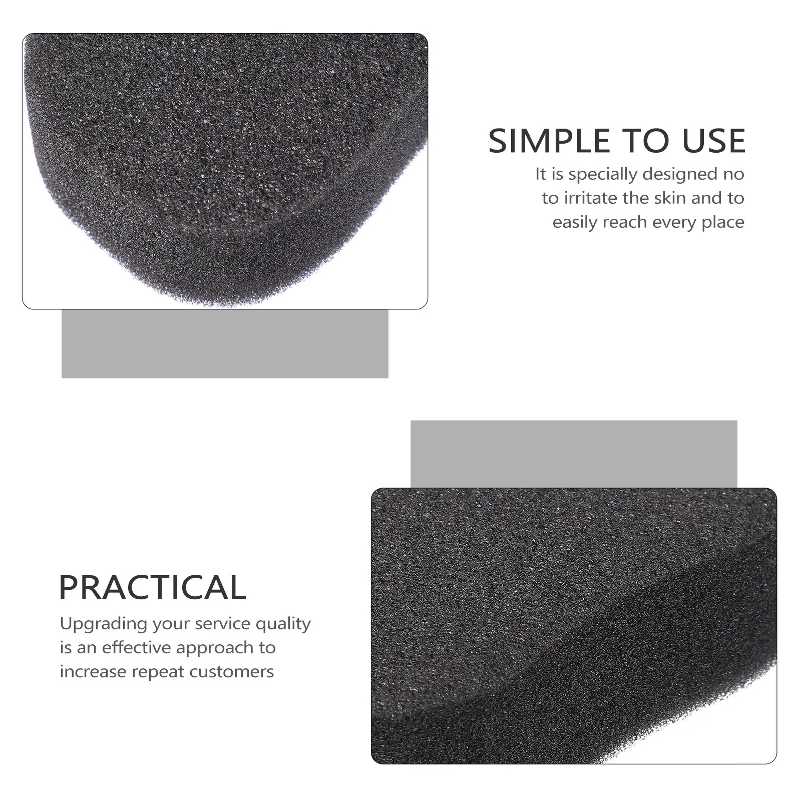 20 Pezzi Spugna Morbida per la Pulizia del Collo, Spazzola per la Rimozione dei Capelli, Pad per la Pulizia del Viso, Spugne Facciali