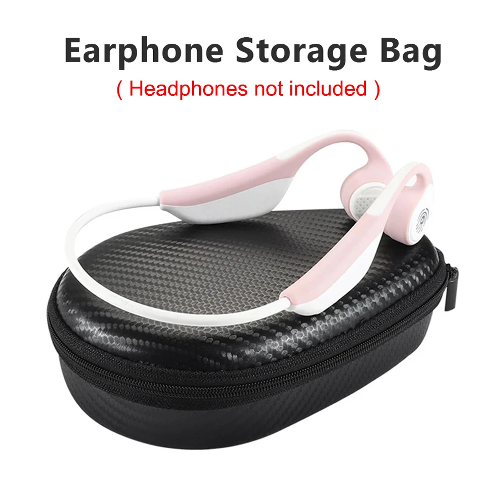 

Headphone Storage Box for For AS660/AS650/AS800 Bone Conduction Headphone Case Storage Bag Litchi Grain Waterproof Quakeproof