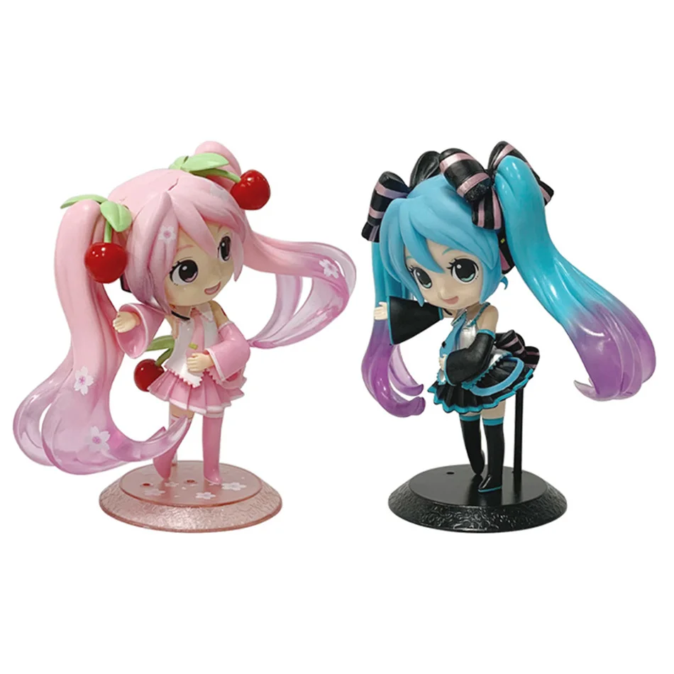 初音ミク アクションフィギュア おもちゃ デスクトップ キュート 初音ミク カワイイスタイル アニメフィギュア おもちゃ PVCモデル コレクタードール 誕生日プレゼント