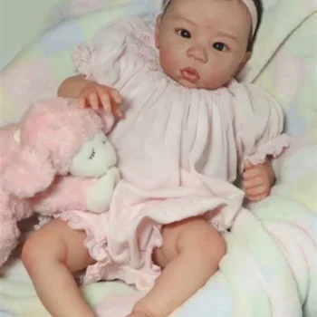 20 inch reborn doll kit Eleanor Anne Unfinished Unpainted DIY blank doll with parts body and eyes muñeca kit reborn drop shopping