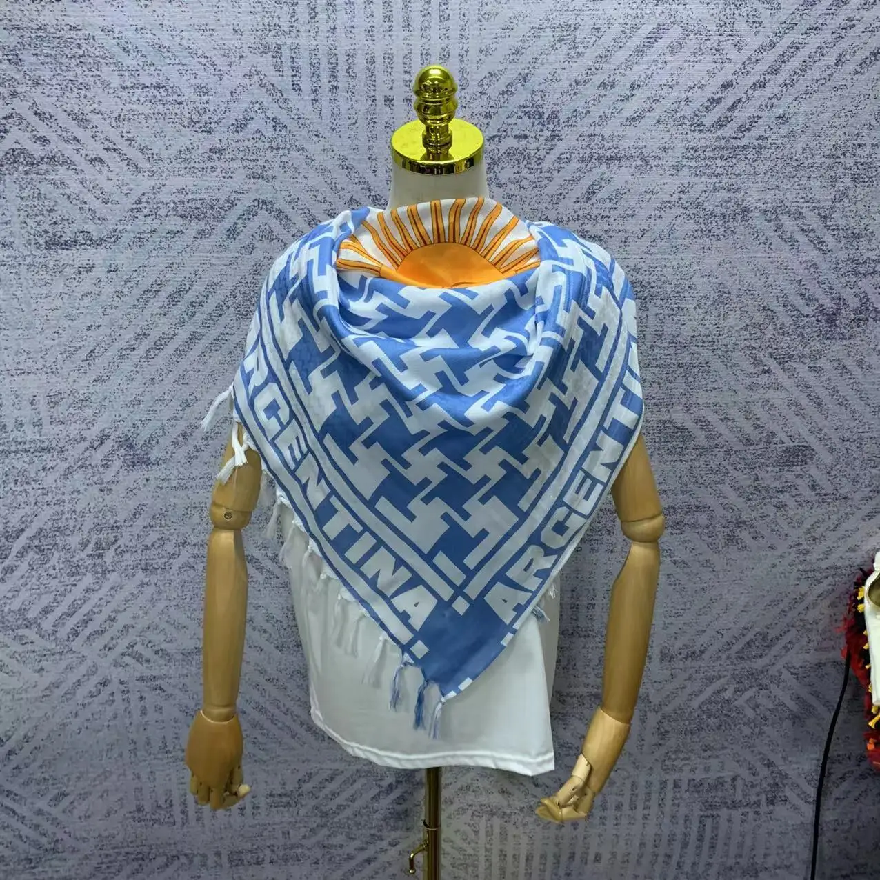 

Arabian kerchief scarf ethnic style scarf shawl turban tallit Jewish prayer scarf 108CM*108CM